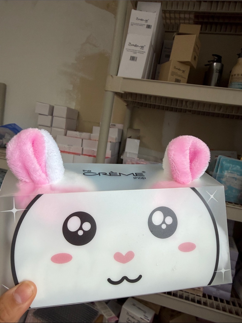 creme shop bunny headband